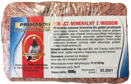 PRIMASOS Kołacz Mineralny z Miodem Czerwony
