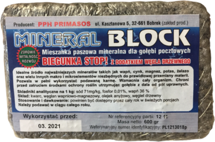 PRIMASOS Kołacz Mineralny Mineral Block BIEGUNKA STOP