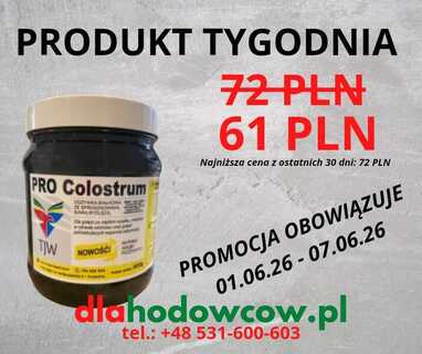 PRODUKT TYGODNIA NA 01.06.26-07.06.2026 TJW PRO COLOSTRUM 600 GR