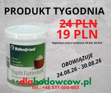 PRODUKT TYGODNIA NA 24.08-30.08-2026 ROHNFRIED TOPFIT FUTTERKALK 1 KG