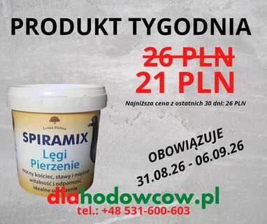 PRODUKT TYGODNIA NA 31.08.26-06.09.2026 LEŚNA DOLINA SPIRAMIX 800 GR