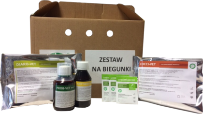 Centrum Zdrowia Gołębi Zestaw na Jesienne Biegunki + karton do wysyłki gołębi 