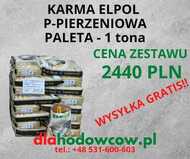 PROMOCJA !!! PALETA KARMY ELPOL PIERZENIOWA 40 WORKÓW