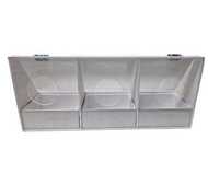 Karmnik segmentowy z PCV 3 segmenty